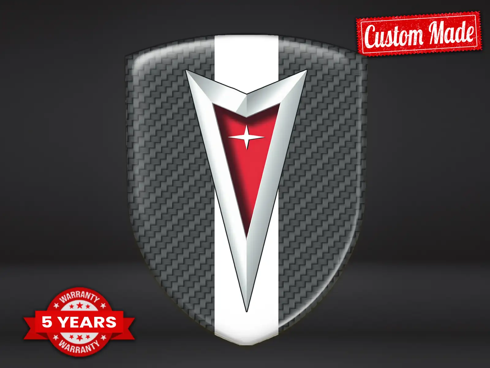 Pontiac Bumper Sticker Printing Style Premium Customizable